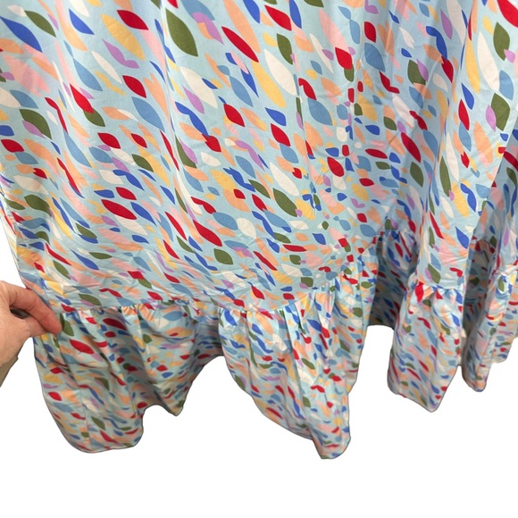 Eloquii Tie Shoulder Structured Dress Colorful size 18 NWT - Picture 9 of 14